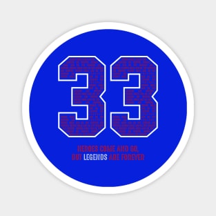 Ewing Basketball Legends New York 33 Magnet